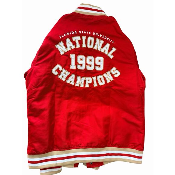 Florida State Seminoles Jacket FSU Bomber Jacket Football Jacket New Size Large - Picture 5 of 9